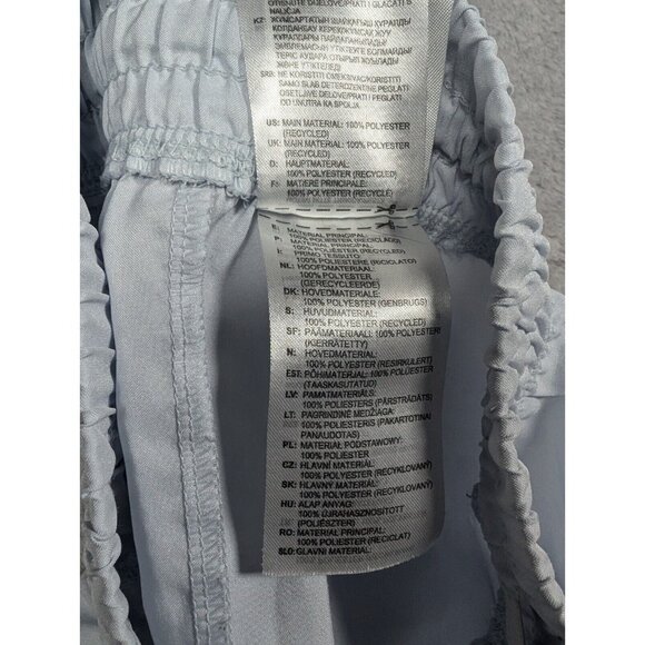 Adidas Pacer 3 Stripes Shorts Womens Medium Blue Athletic Training Performance - Picture 8 of 12